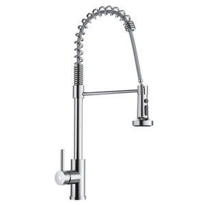 Ciarra Kitchen Faucet with Pull Down Sprayer Brushed, Single Handle Stainless Steel Spring Sink Faucet