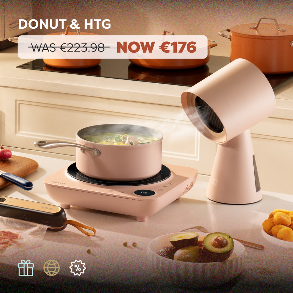 Ciarra Kitchen CookVent Duo : Donut Induction Cooktop & HOOD TO GO