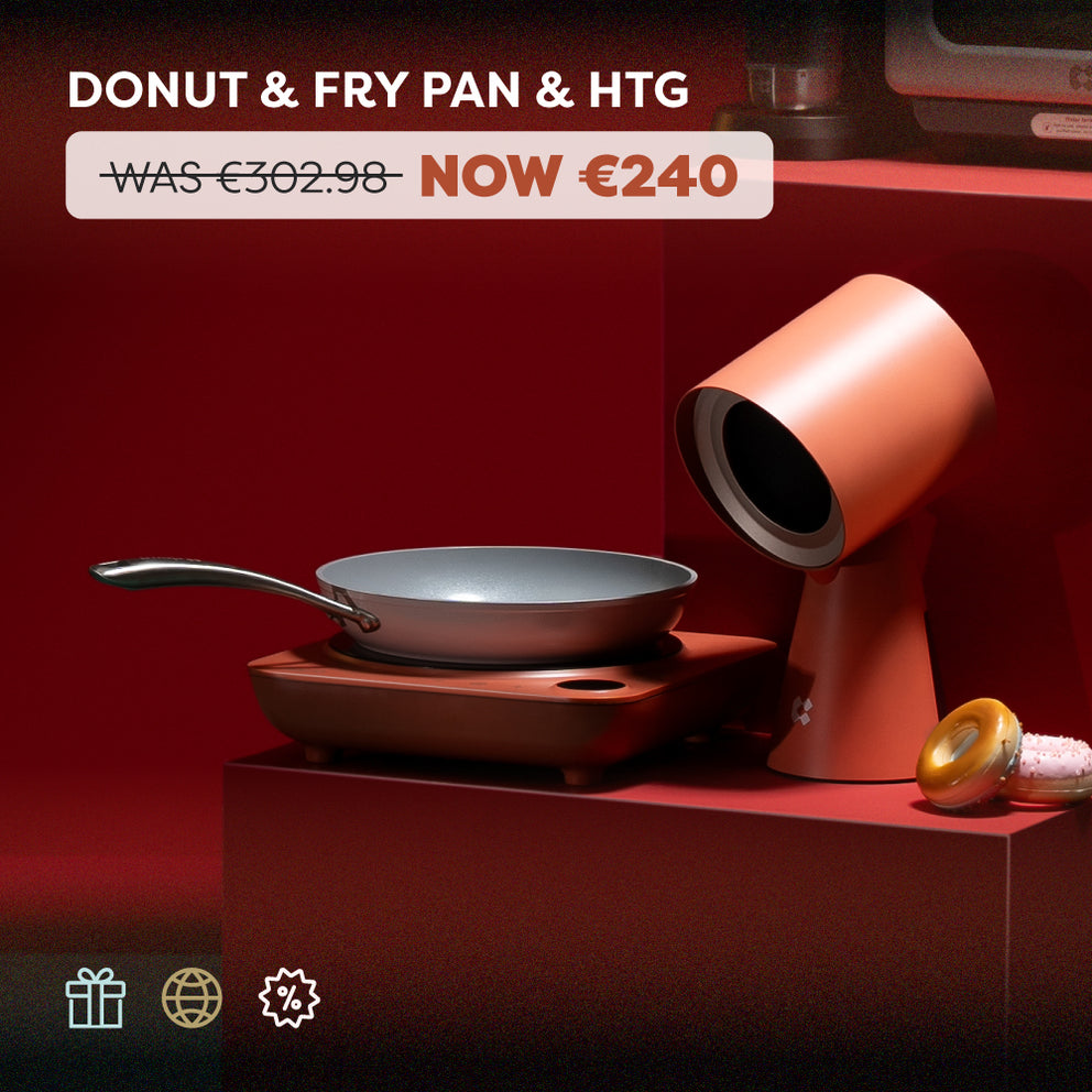 Ciarra Cook & Go Trio : Donut Induction Hob & HOOD TO GO & Fry Pan