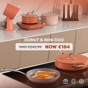 Ciarra Kitchen VersaCook Trio : Donut Induction Cooktop & Cookware Mini Duo